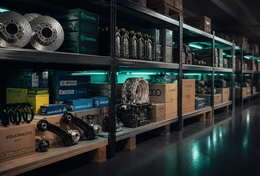 OEM car parts warehouse